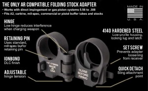 Law Tactical AR Folding Stock Adapter GEN 3-M www.308ar.com