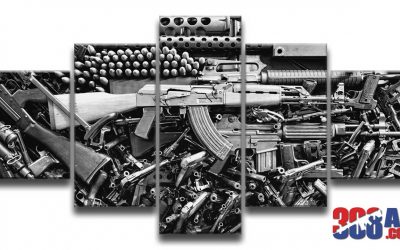 Gun Wall Art AK 47 | AR-15 Wall Art | FN FAL