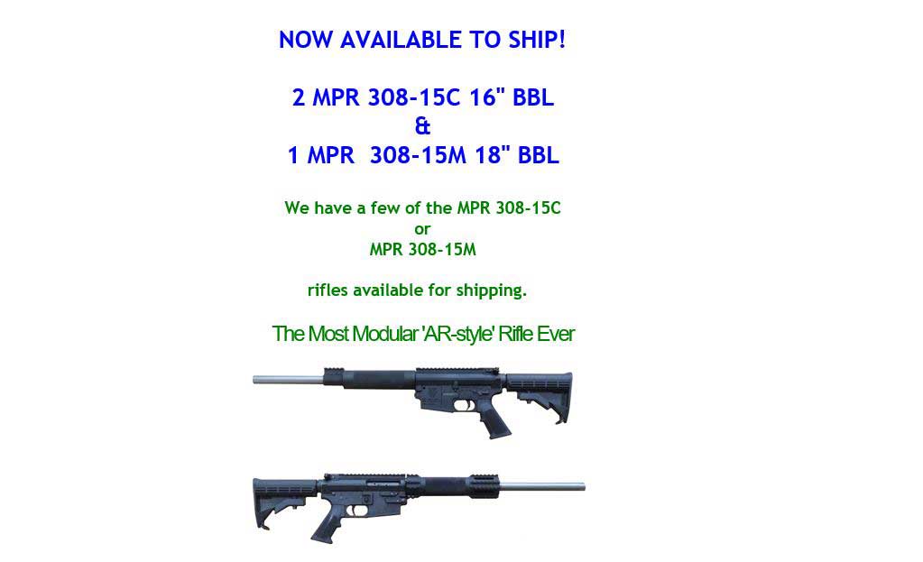 Olympic Arms MPR 308 Rifles Available