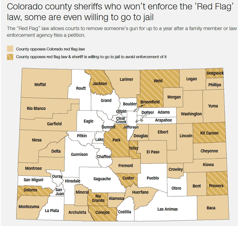 Picture of Colorado Red Flag Law Map