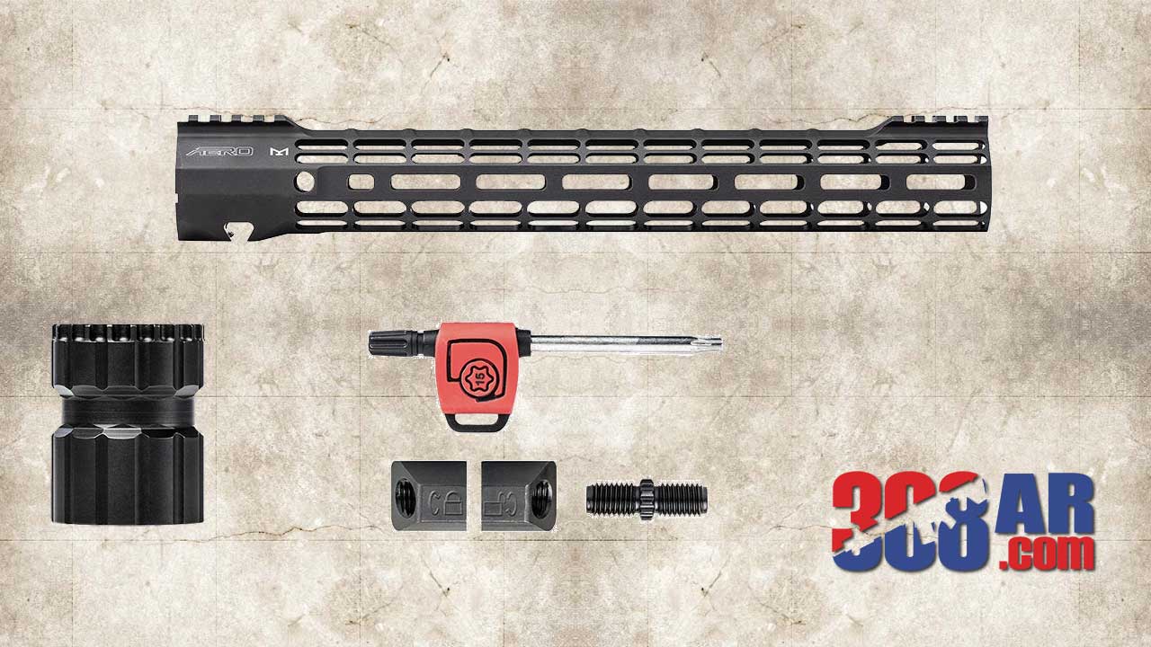 Picture of the Aero Precision M5 ATLAS S-ONE M-LOK Handguard Used For This CT Other Lightweight AR-10 Build